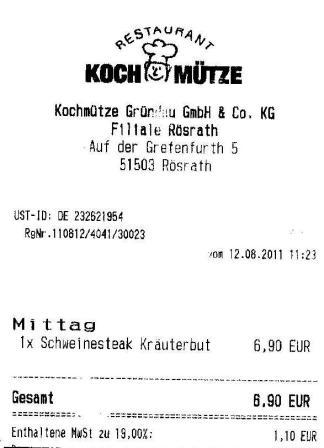 pshe Hffner Kochmtze Restaurant